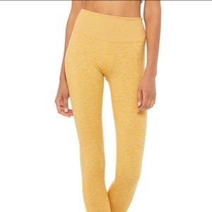 Alo High Waist Lounge legging XXS yellow